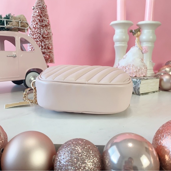 Final Sale!!!  👜 MICHAEL KORS 🌺 Rose Small Quilted Crossbody Bag - Picture 7 of 13